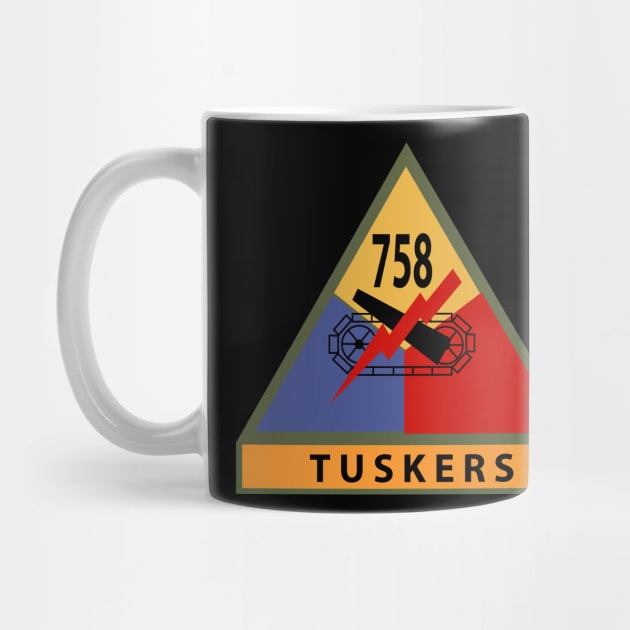 758th Tank Battalion SSI w Name Tape by twix123844